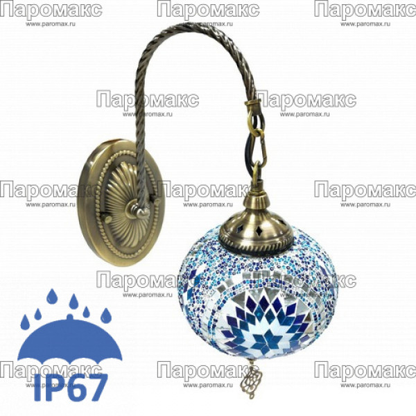 Бра Селика мозаичное в восточном стиле IP 67 12V фото